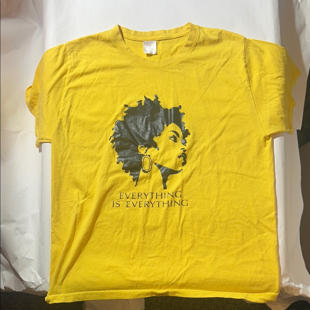Lauryn Hill ‘Everything Is Everything’ Yellow Graphic T-Shirt